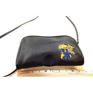 University Of Kentucky Wildcats Zip Crossbody Bag W/Embroidered Logo & Strap